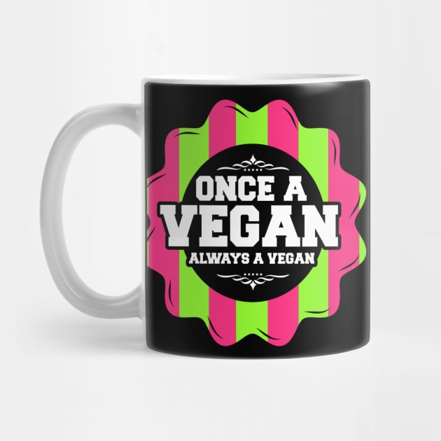 Once A Vegan Always A Vegan Veggie Gift by BarrelLive